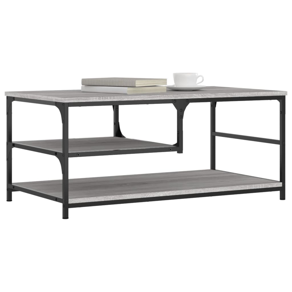 Couchtisch Grau Sonoma 90x49x40 cm Holzwerkstoff