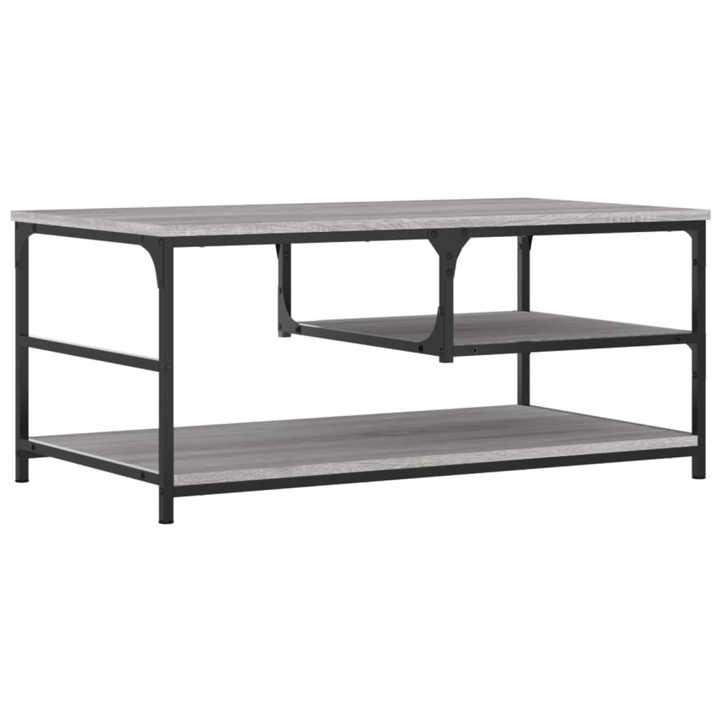 Couchtisch Grau Sonoma 90x49x40 cm Holzwerkstoff