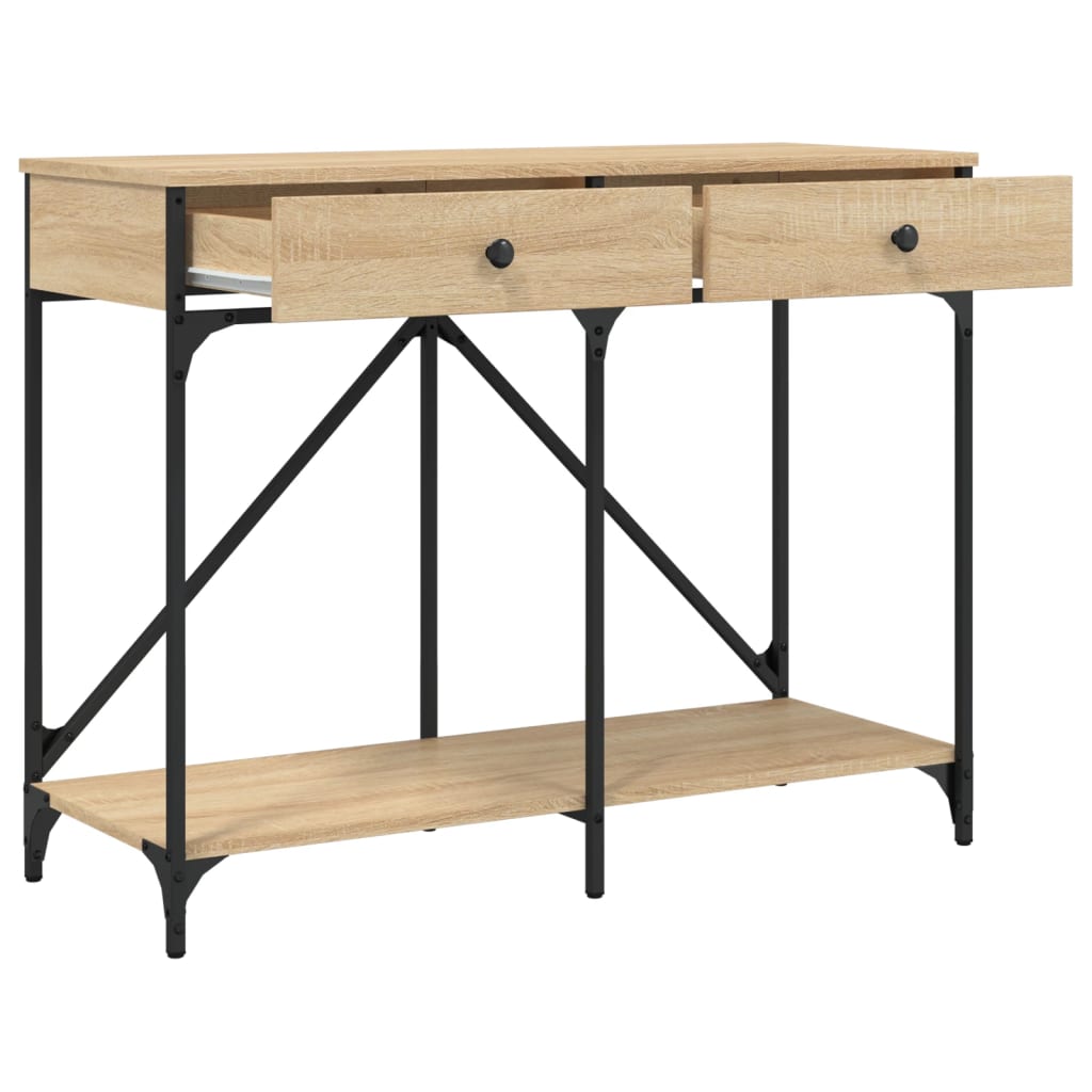 Konsolentisch Sonoma-Eiche 100x39x78,5 cm Holzwerkstoff