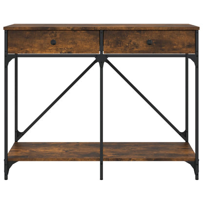 Konsolentisch Räuchereiche 100x39x78,5 cm Holzwerkstoff