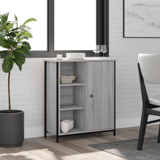 Sideboard Grau Sonoma 70x30x80 cm Holzwerkstoff