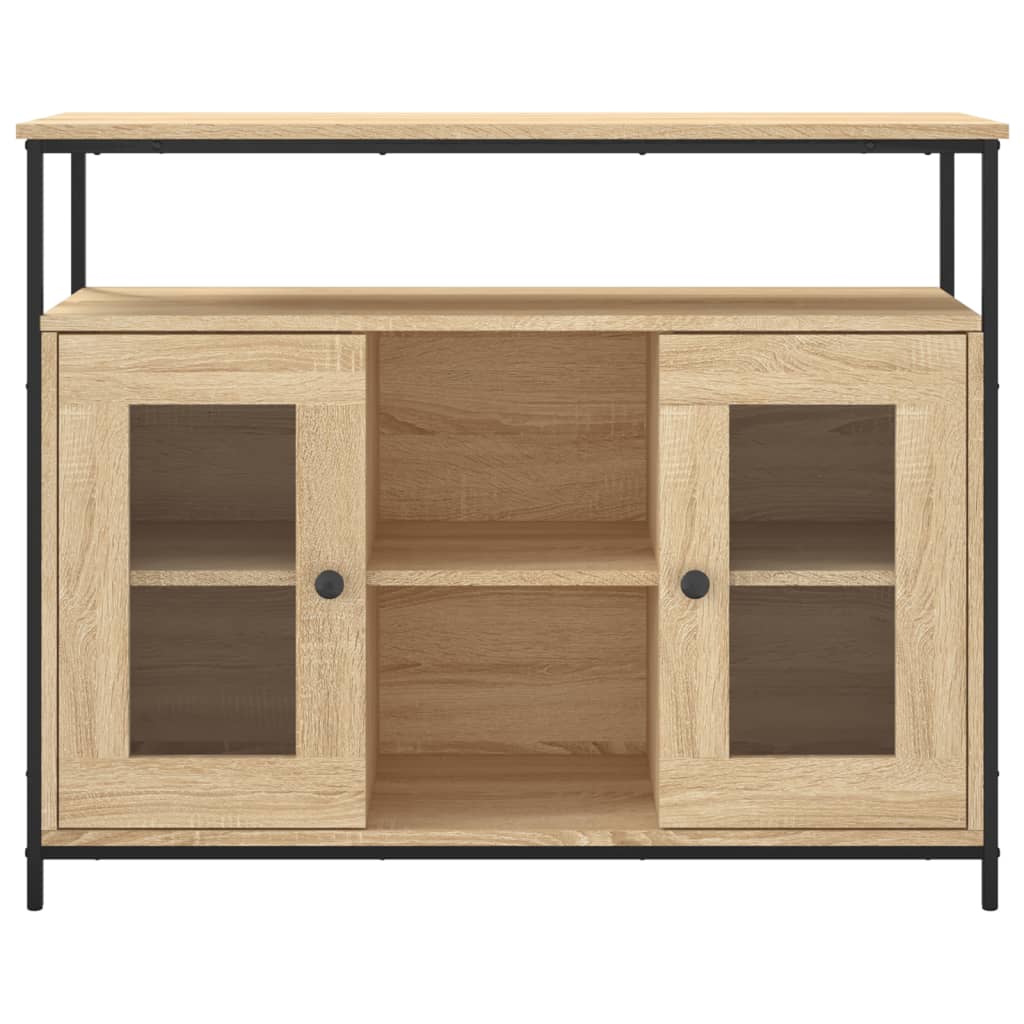 Sideboard Sonoma-Eiche 100x35x80 cm Holzwerkstoff