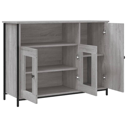 Sideboard Grau Sonoma 100x35x75 cm Holzwerkstoff