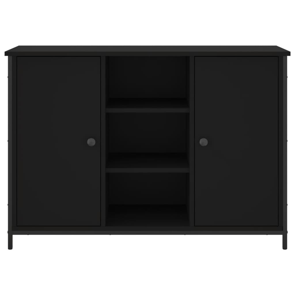 Sideboard Schwarz 100x35x70 cm Holzwerkstoff