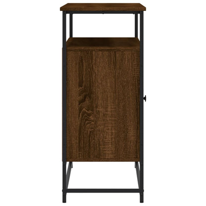 Sideboard Braun Eichen-Optik 100x35x80 cm Holzwerkstoff