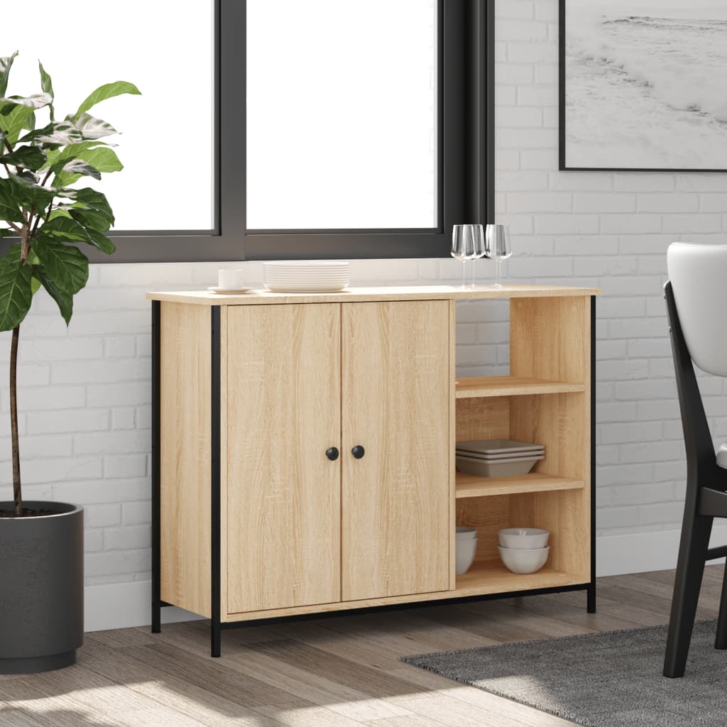 Sideboard Sonoma-Eiche 100x33x75 cm Holzwerkstoff