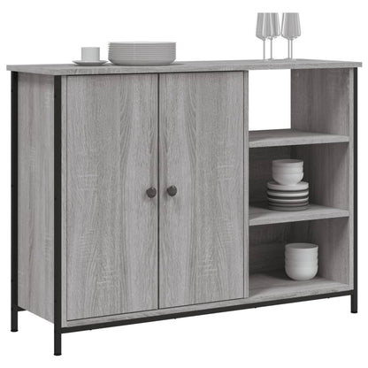 Sideboard Grau Sonoma 100x33x75 cm Holzwerkstoff