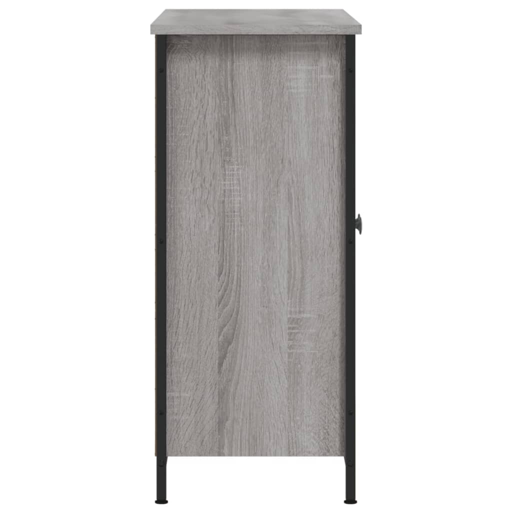 Sideboard Grau Sonoma 100x33x75 cm Holzwerkstoff