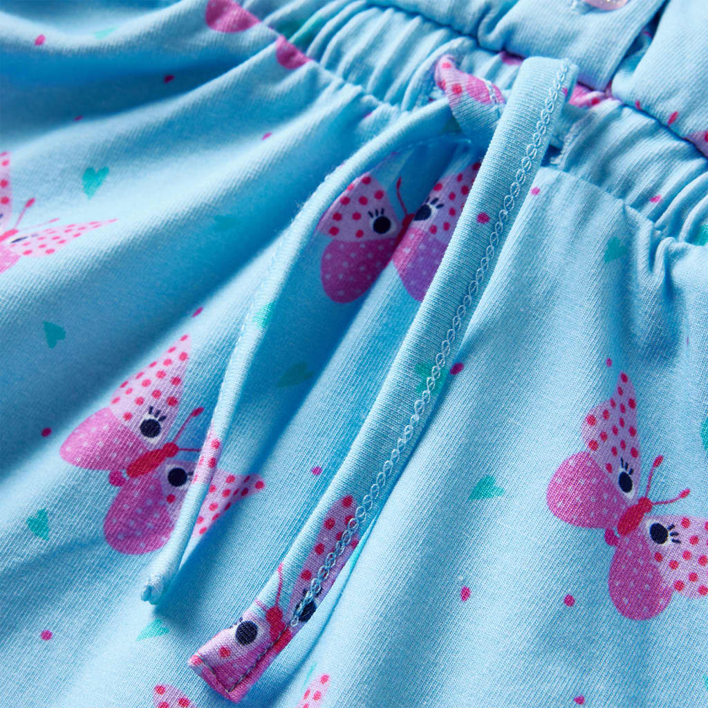 Kinderkleid mit Knöpfen Ärmellos Blau 92