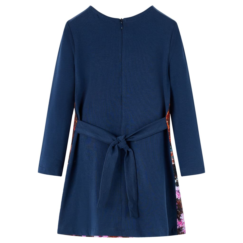 Kinderkleid mit Langen Ärmeln Marineblau 92