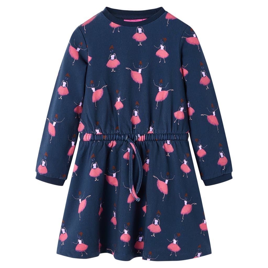 Kinderkleid Marineblau 104