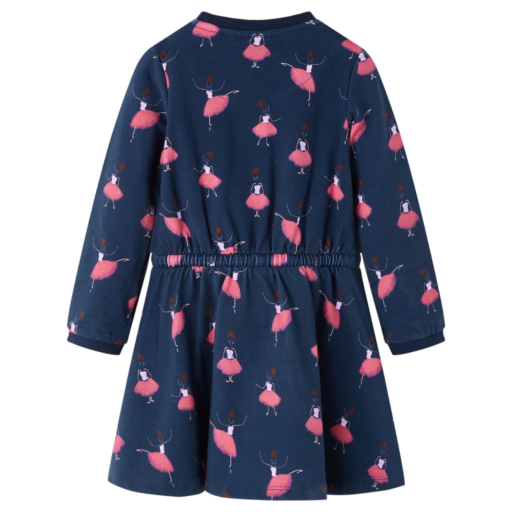 Kinderkleid Marineblau 104