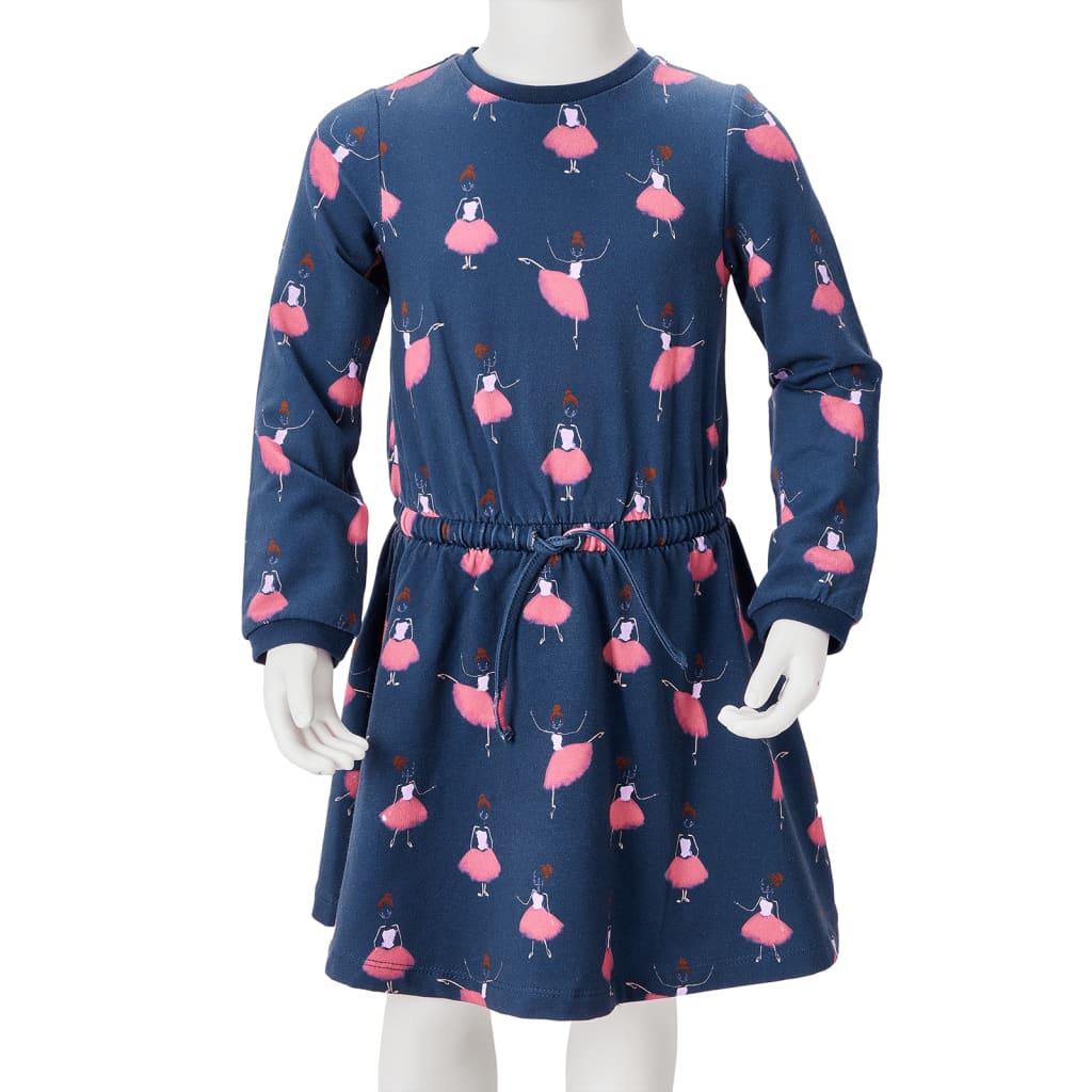 Kinderkleid Marineblau 116