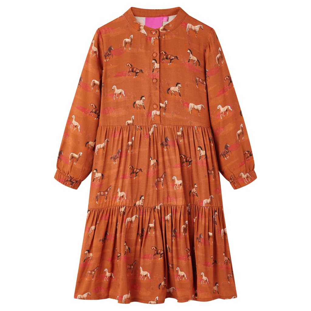 Kinderkleid Cognac 116