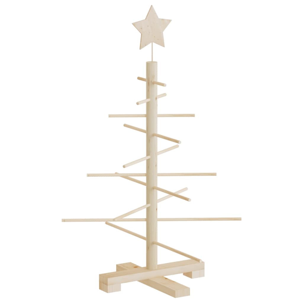 Weihnachtsbaum Holz zum Schmücken 75 cm Massivholz Kiefer