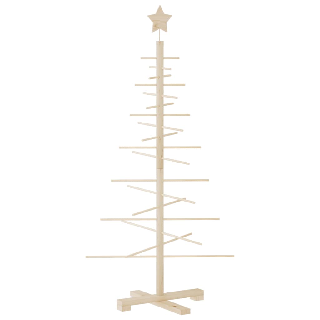 Weihnachtsbaum Holz zum Schmücken 125 cm Massivholz Kiefer