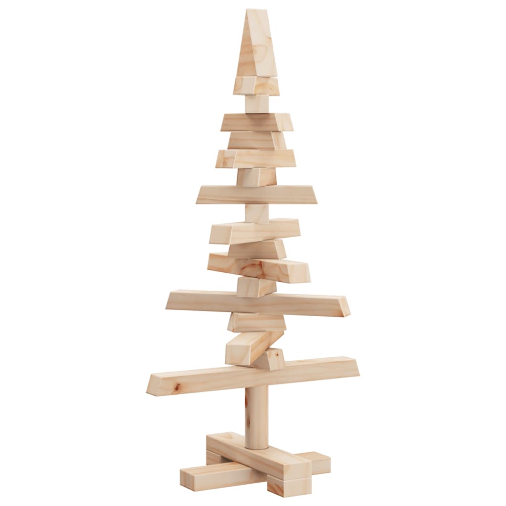 Weihnachtsbaum Holz zum Schmücken 60 cm Massivholz Kiefer