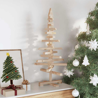Weihnachtsbaum Holz zum Schmücken 90 cm Massivholz Kiefer