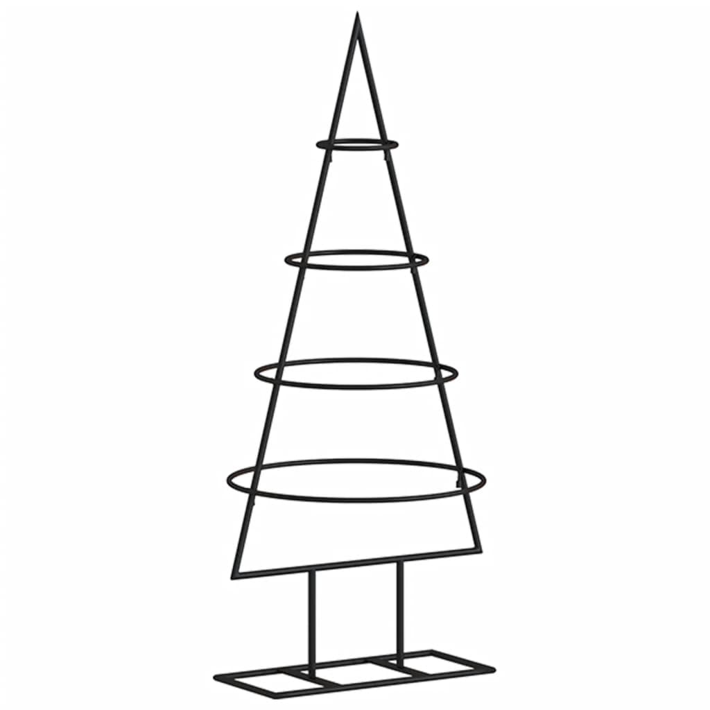 Metall-Weihnachtsbaum Deko Schwarz 60 cm