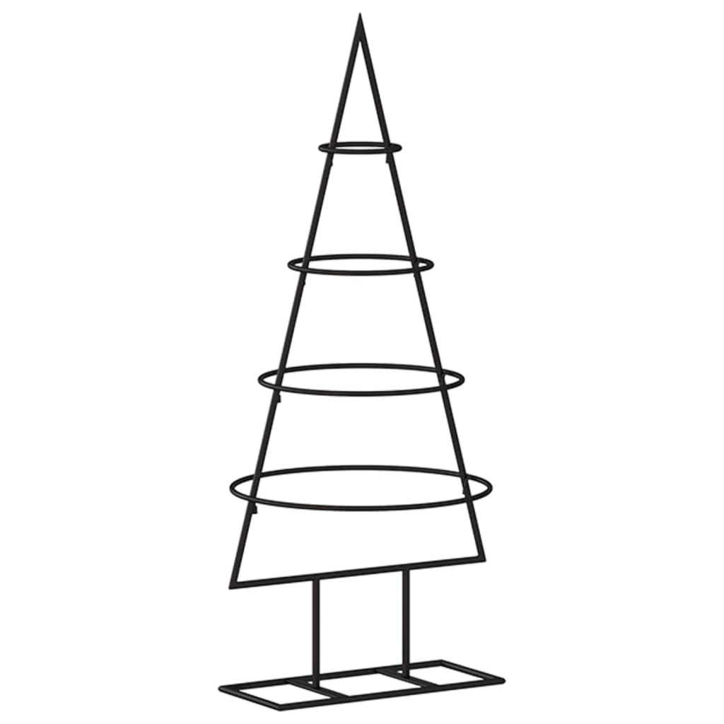 Metall-Weihnachtsbaum Deko Schwarz 60 cm