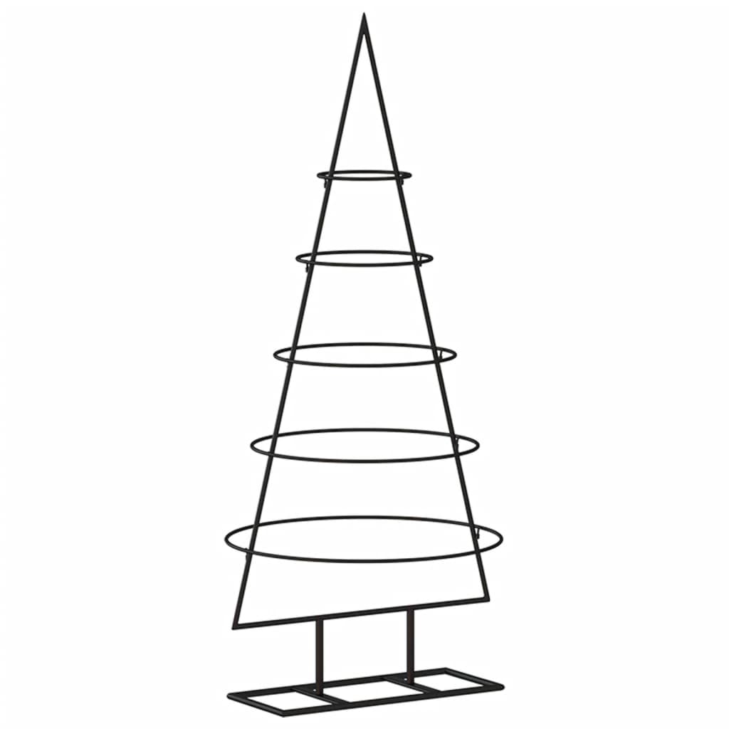 Metall-Weihnachtsbaum für Dekorationen Schwarz 90 cm