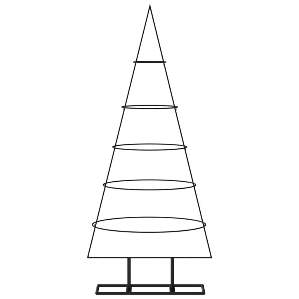 Metall-Weihnachtsbaum für Dekorationen Schwarz 125 cm