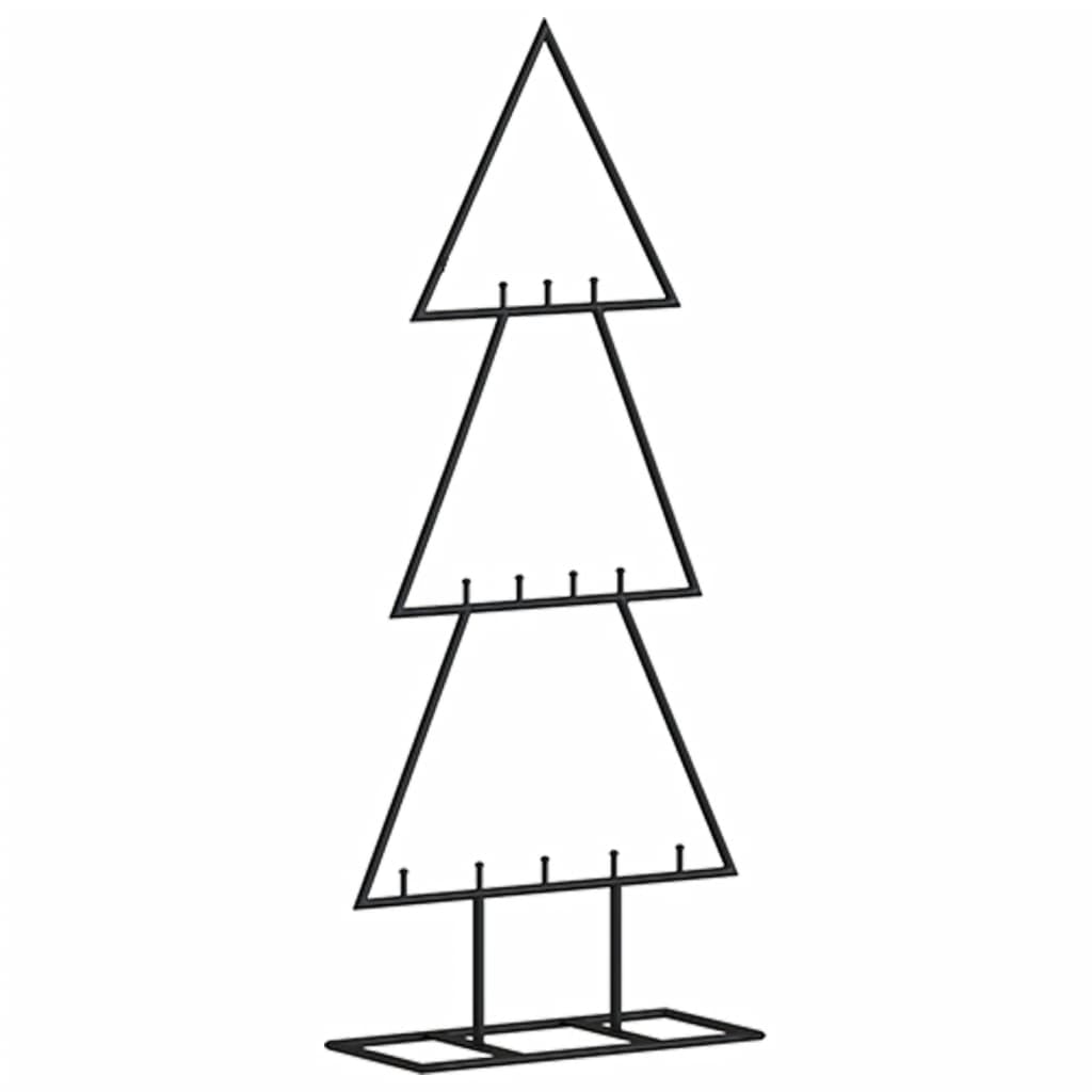 Metall-Weihnachtsbaum Deko Schwarz 60 cm