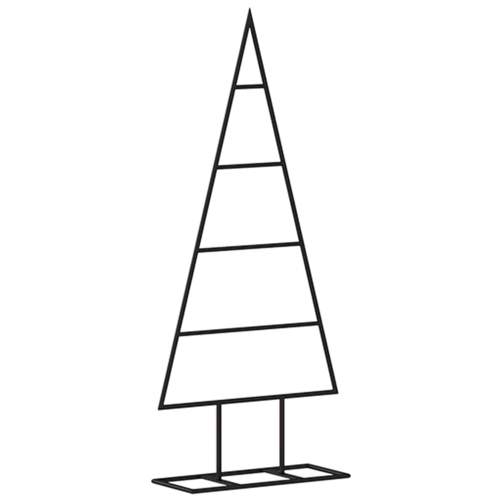 Metall-Weihnachtsbaum Deko Schwarz 60 cm