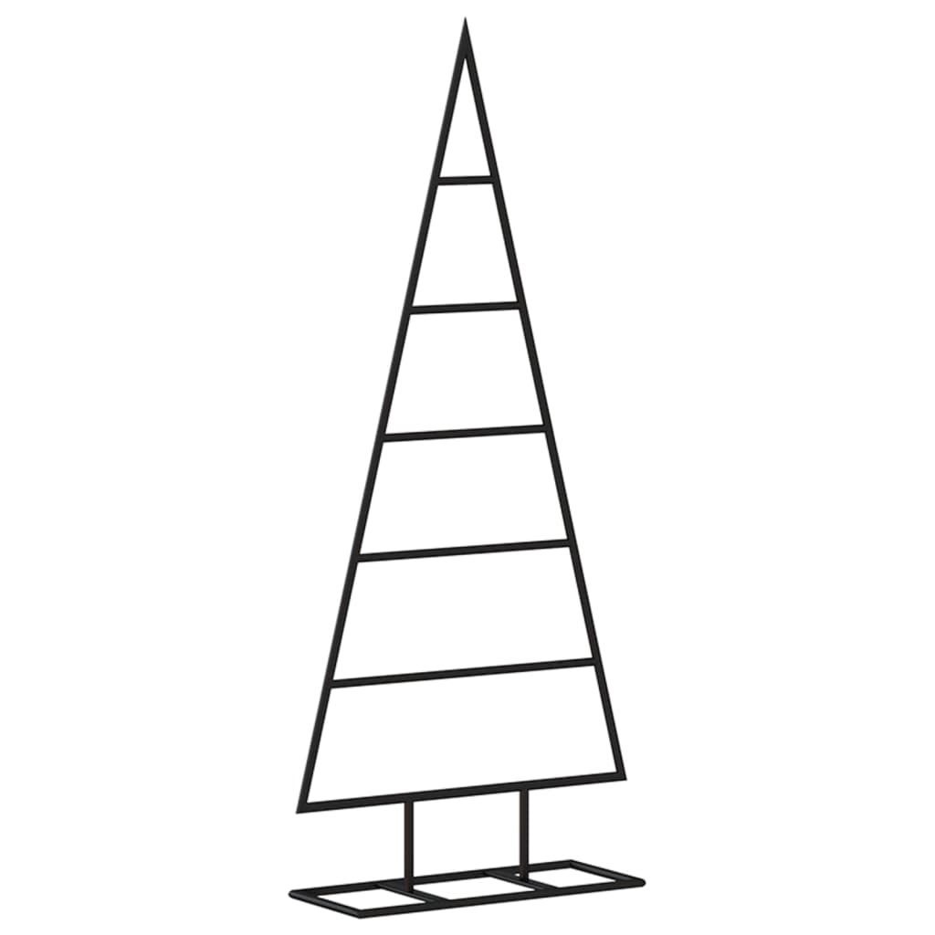 Metall-Weihnachtsbaum für Dekorationen Schwarz 90 cm