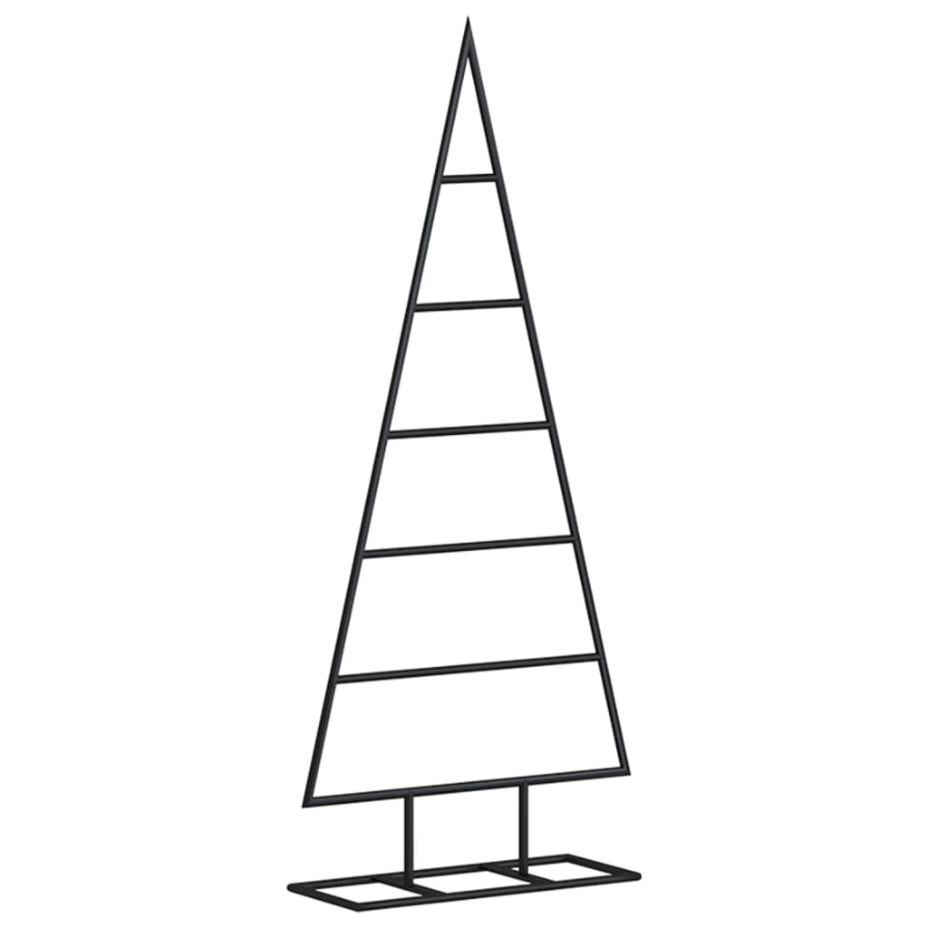 Metall-Weihnachtsbaum für Dekorationen Schwarz 90 cm