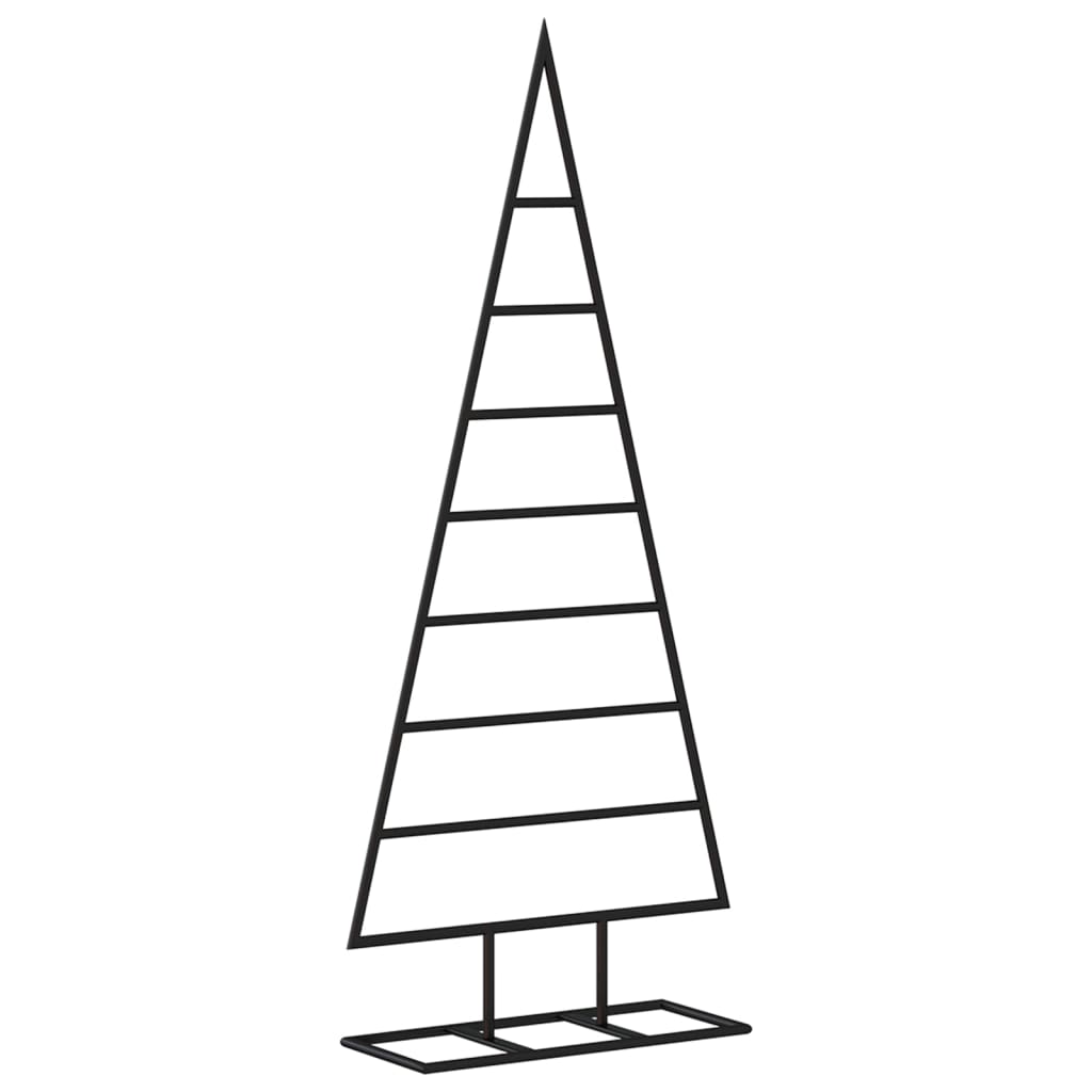 Metall-Weihnachtsbaum für Dekorationen Schwarz 125 cm