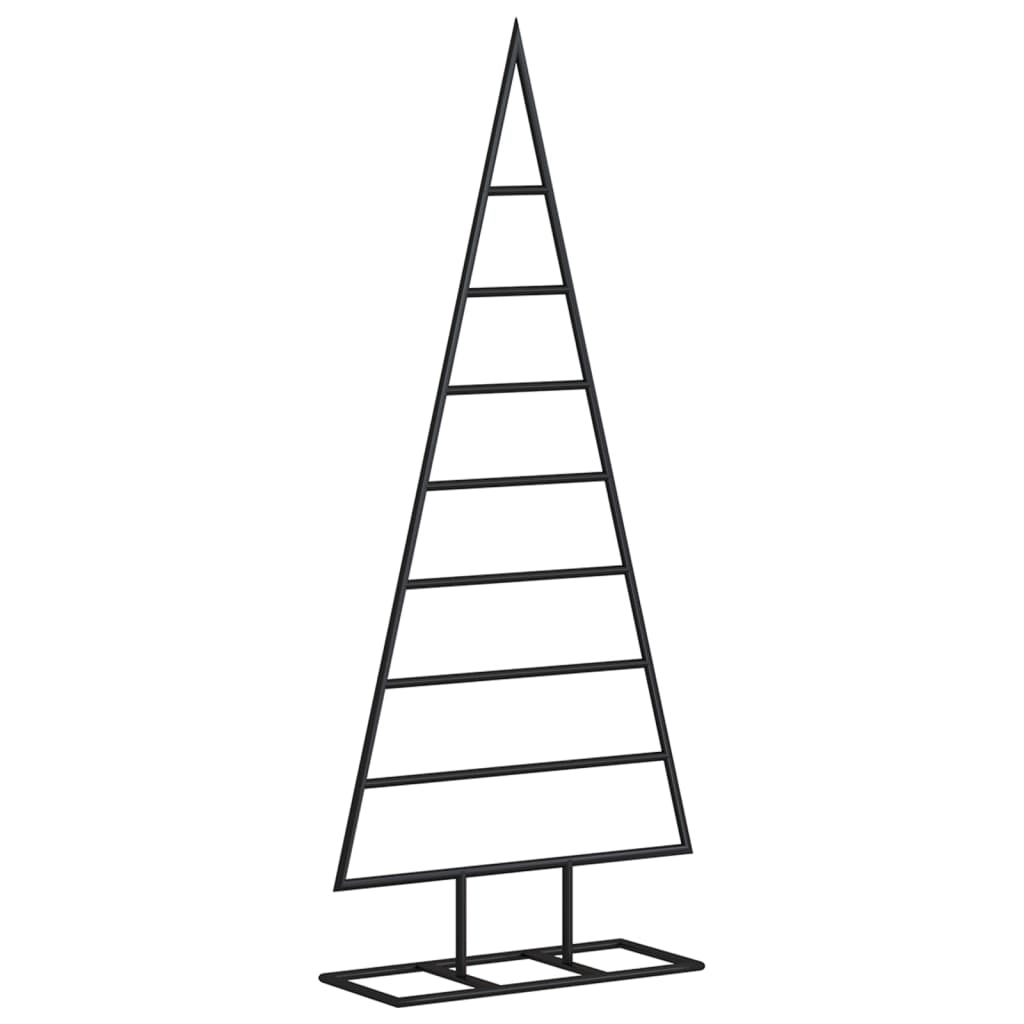 Metall-Weihnachtsbaum für Dekorationen Schwarz 125 cm