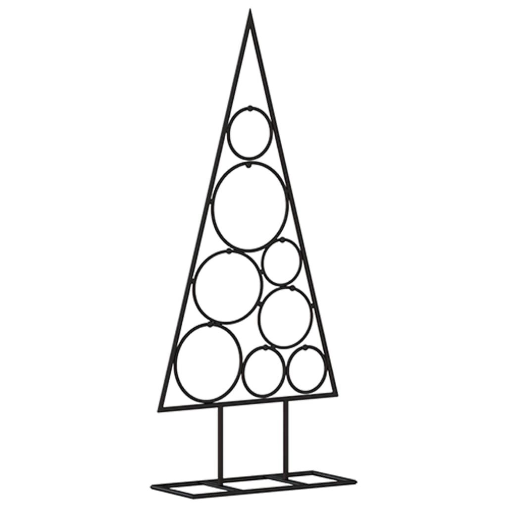 Metall-Weihnachtsbaum Deko Schwarz 60 cm