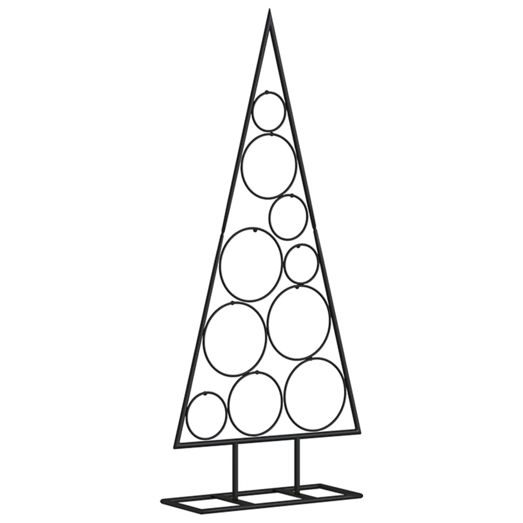 Metall-Weihnachtsbaum für Dekorationen Schwarz 90 cm