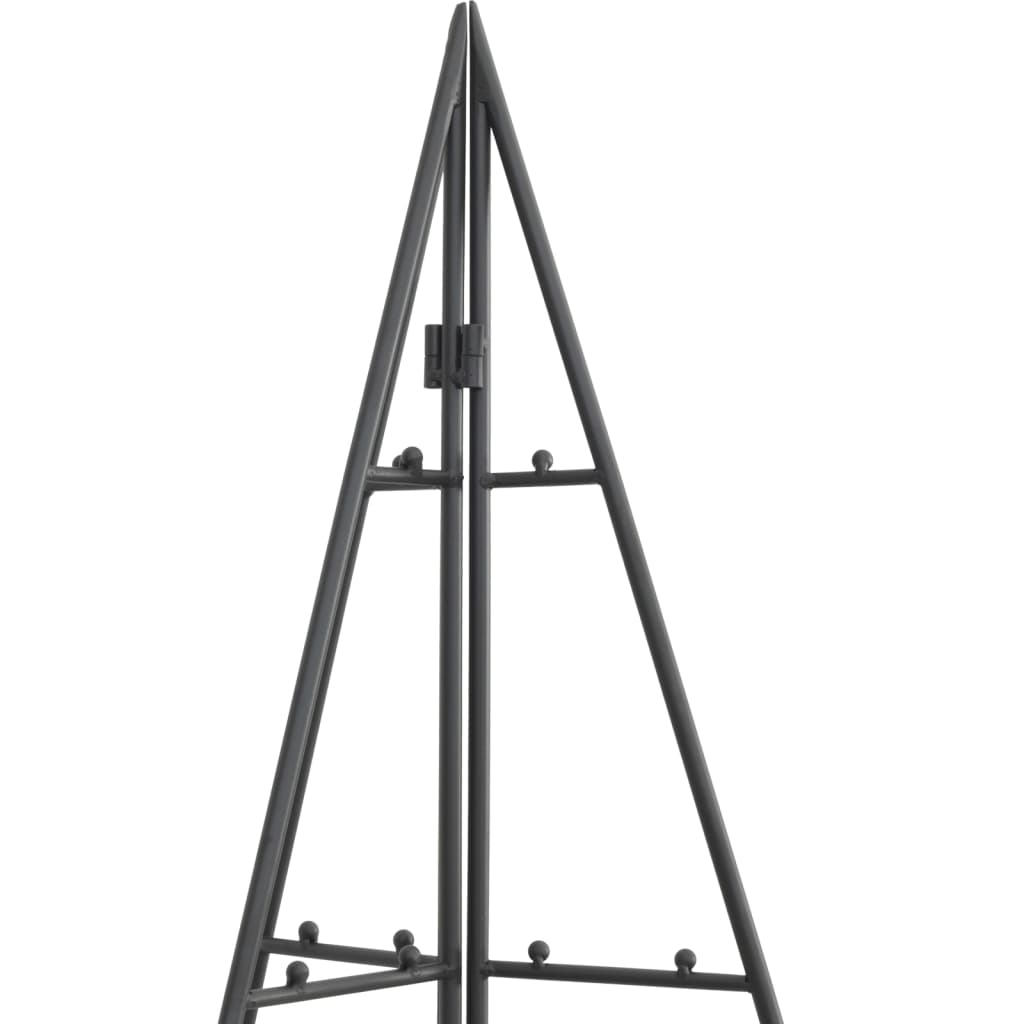 Metall-Weihnachtsbaum für Dekorationen Schwarz 140 cm