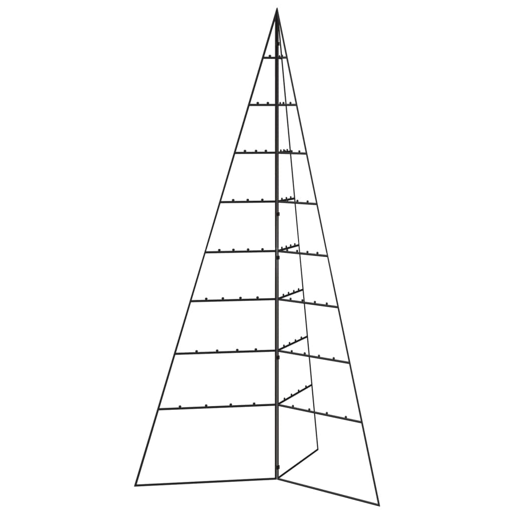 Metall-Weihnachtsbaum für Dekorationen Schwarz 180 cm