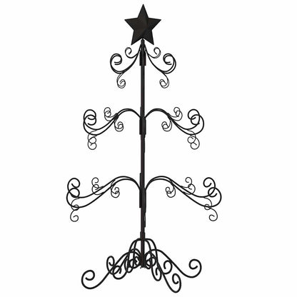 Metall-Weihnachtsbaum für Dekorationen Schwarz 90 cm