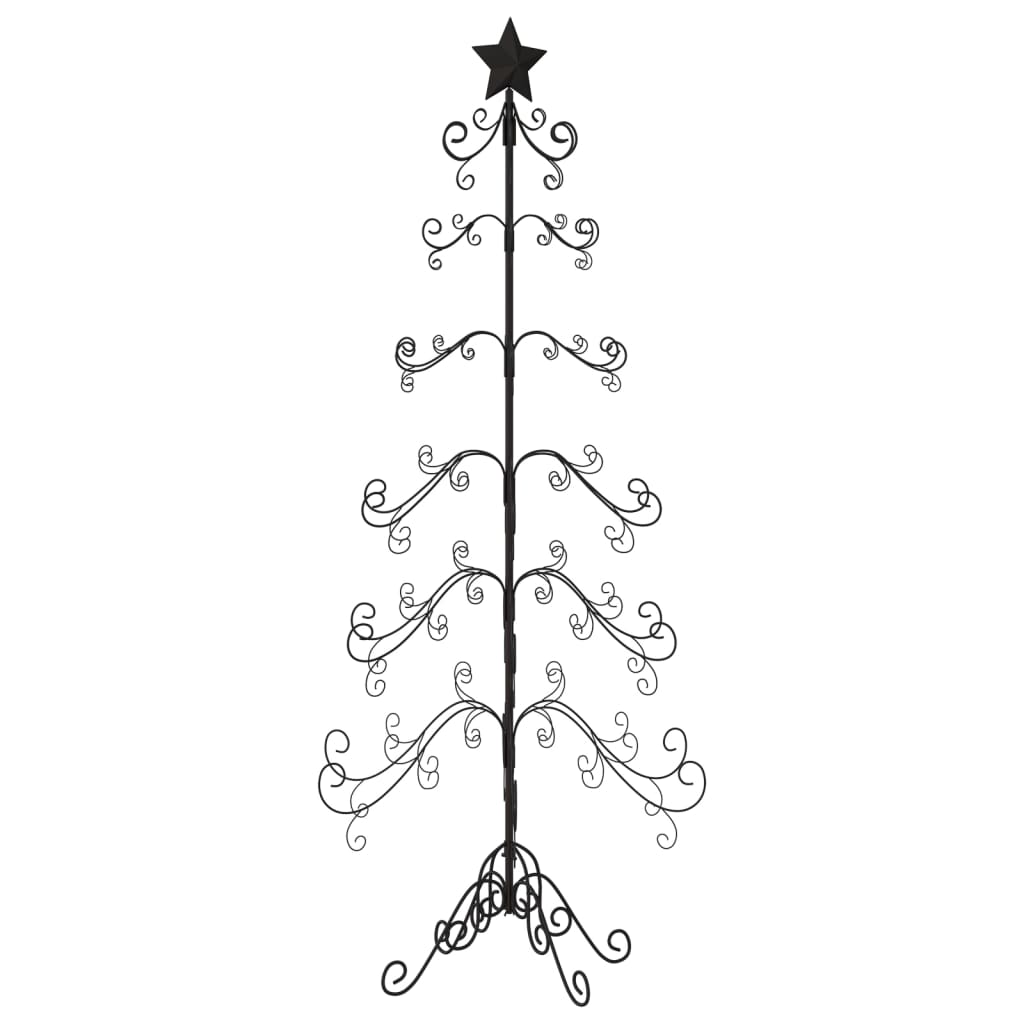 Metall-Weihnachtsbaum für Dekorationen Schwarz 180 cm