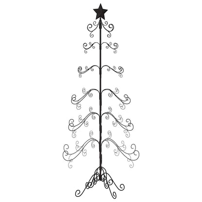 Metall-Weihnachtsbaum für Dekorationen Schwarz 215 cm