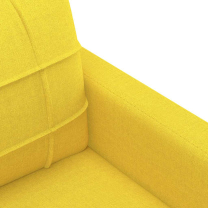 3-Sitzer-Sofa Hellgelb 180 cm Stoff