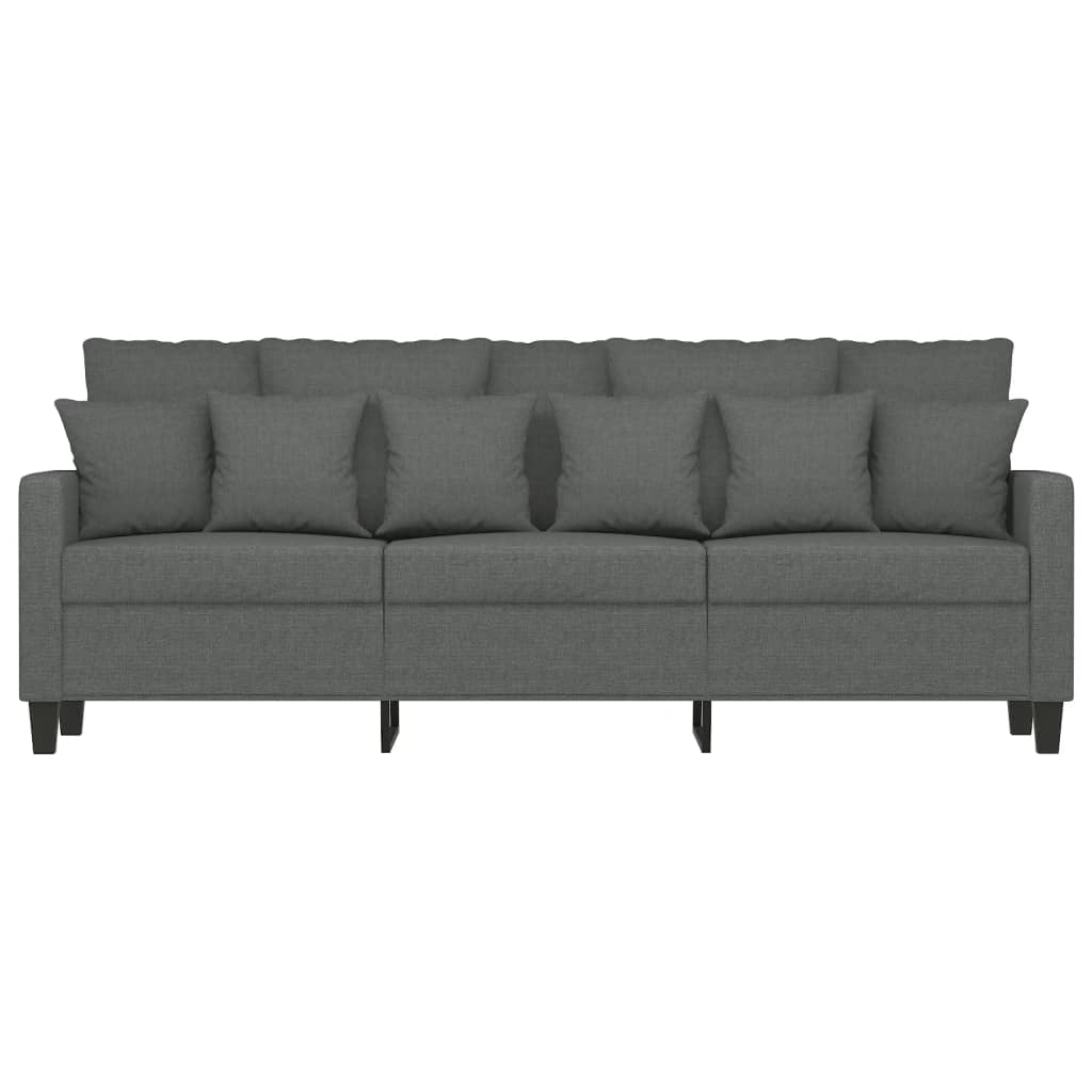 3-Sitzer-Sofa Dunkelgrau 180 cm Stoff