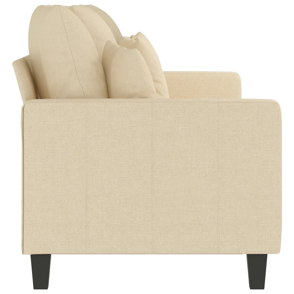 3-Sitzer-Sofa Creme 180 cm Stoff