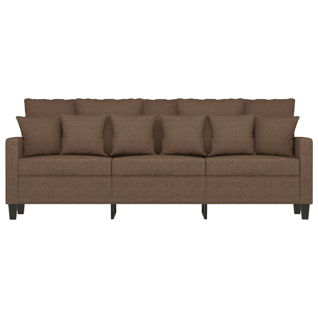 3-Sitzer-Sofa Braun 180 cm Stoff