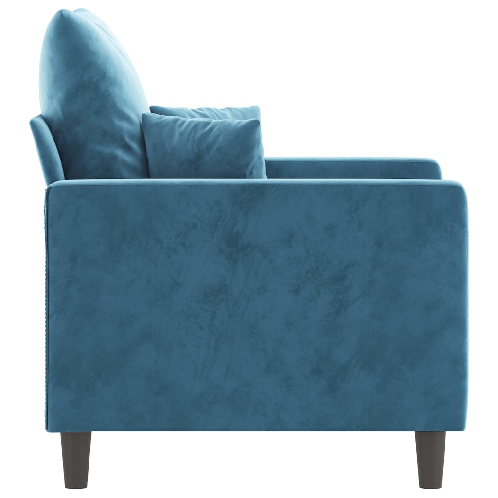 Sessel Blau 60 cm Samt