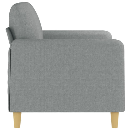 2-Sitzer-Sofa Hellgrau 120 cm Stoff