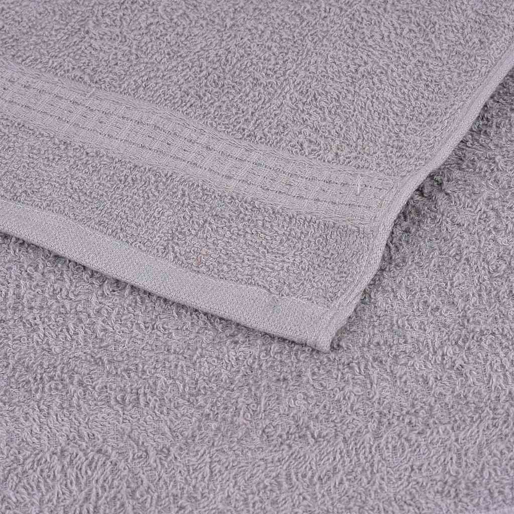 Badetücher 4 Stk. Grau 100x150 cm 360 g/m² 100% Baumwolle