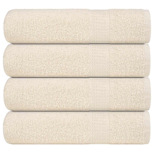 Badetücher 4 Stk. Creme 100x150 cm 360 g/m² 100% Baumwolle