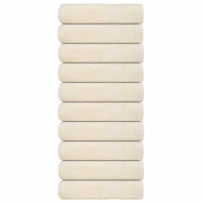 Badetücher 10 Stk. Creme 100x150 cm 360 g/m² 100% Baumwolle