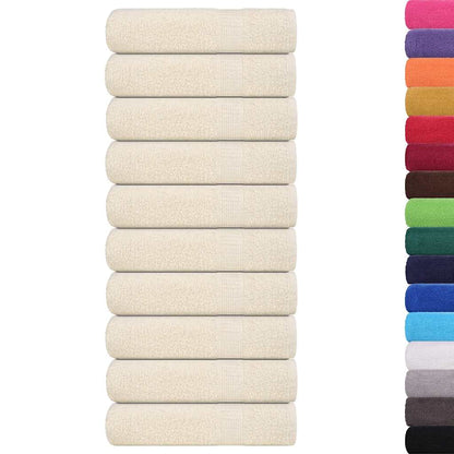 Badetücher 10 Stk. Creme 100x150 cm 360 g/m² 100% Baumwolle