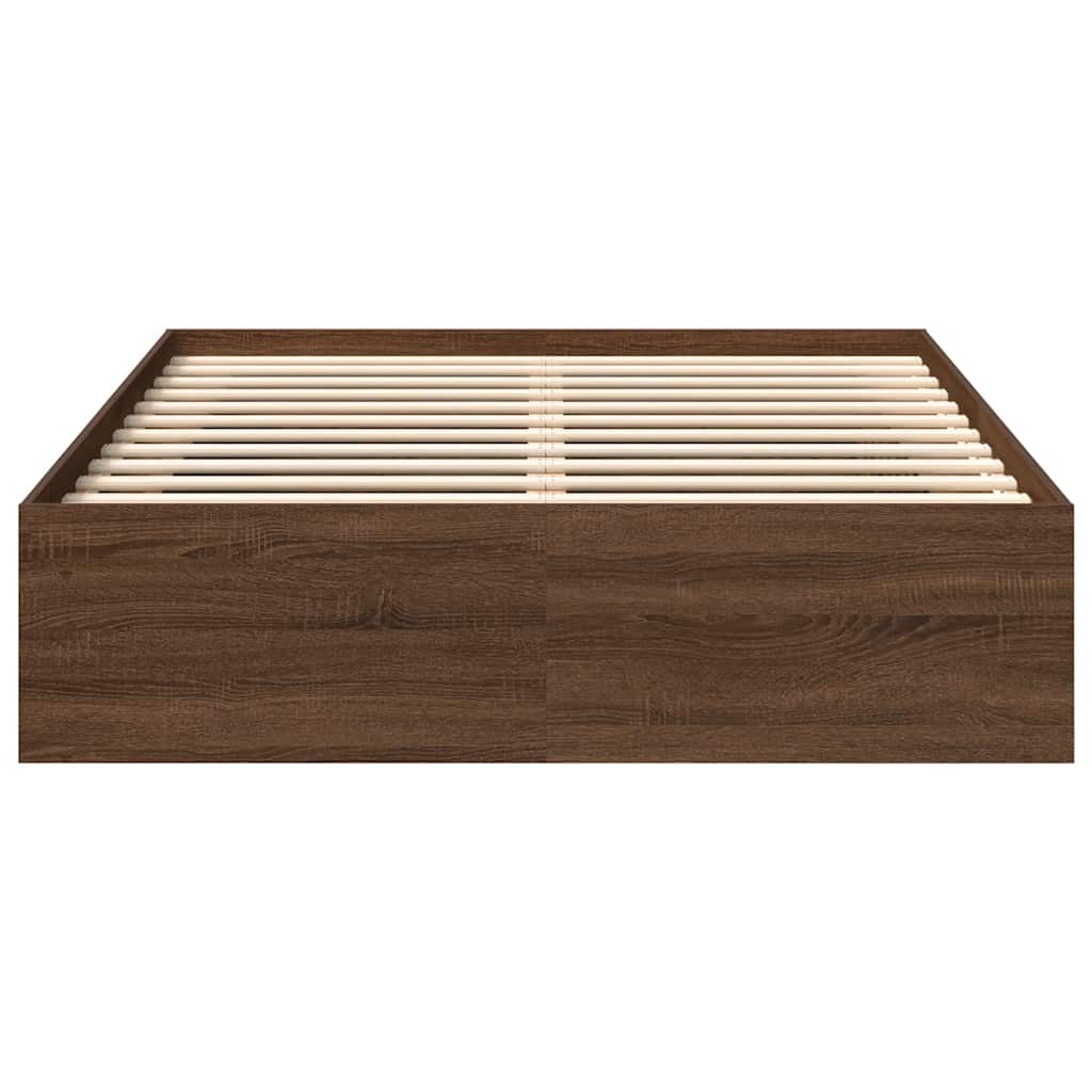Bettgestell Braun Eichen-Optik 135x190 cm